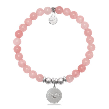 HELP Collection: Family Charm with Pink Jade Charity Bracelet